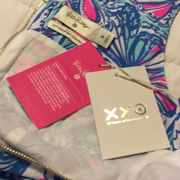 Lilly Pulitzer My Fans Shift Dress NWT - Picture 2 of 4